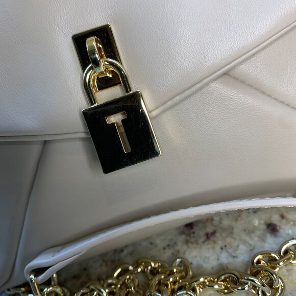 NWT Ted Baker Poppy Leather Satchel Cream - Picture 4 of 8